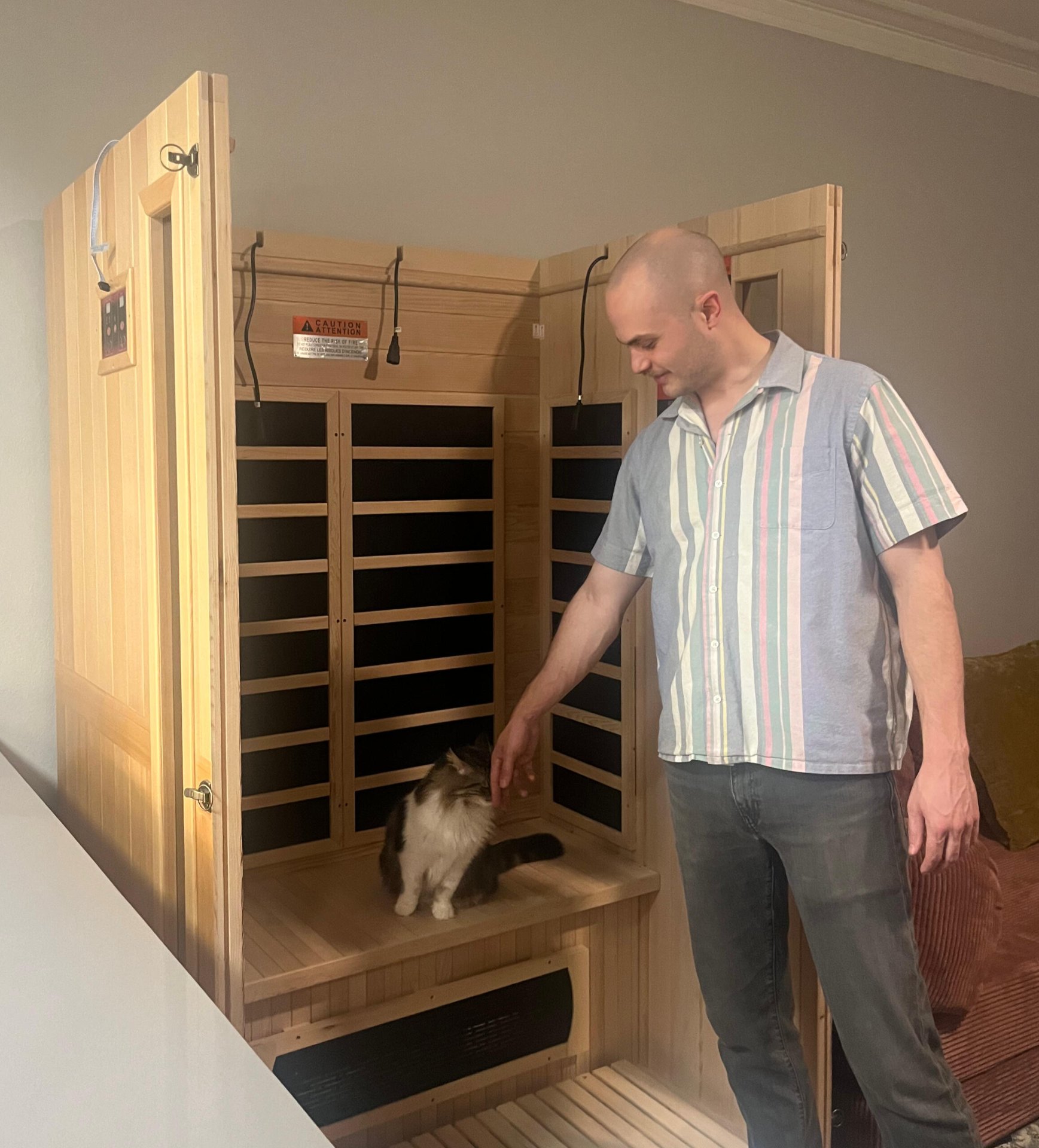 Indoor infrared sauna installed in San Francisco apartment