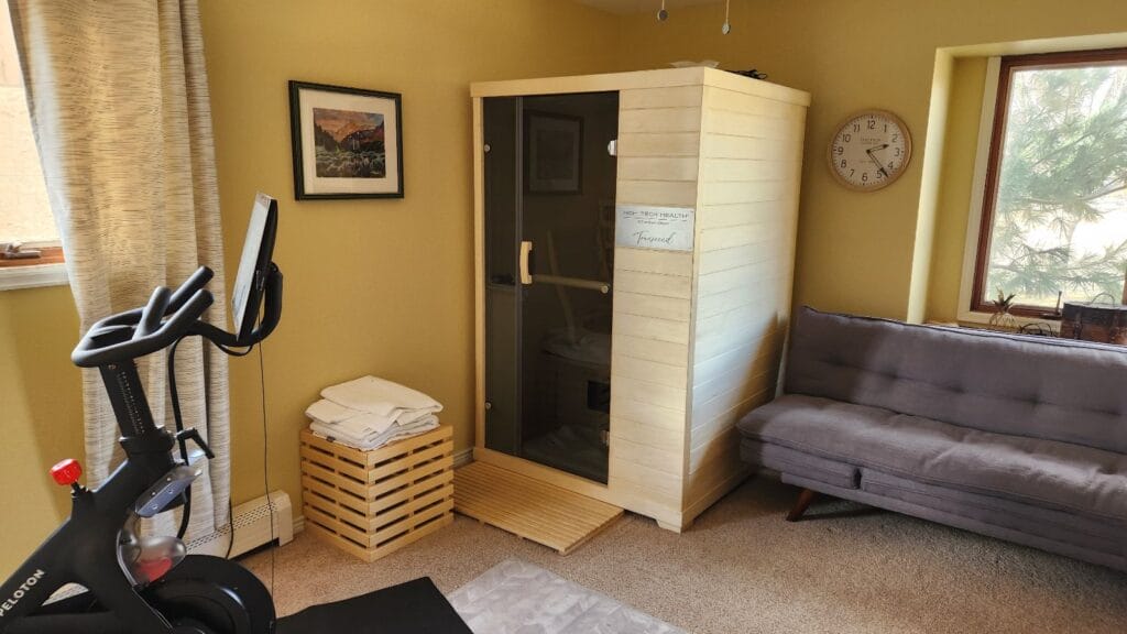 Sauna installation in Professorville bedroom