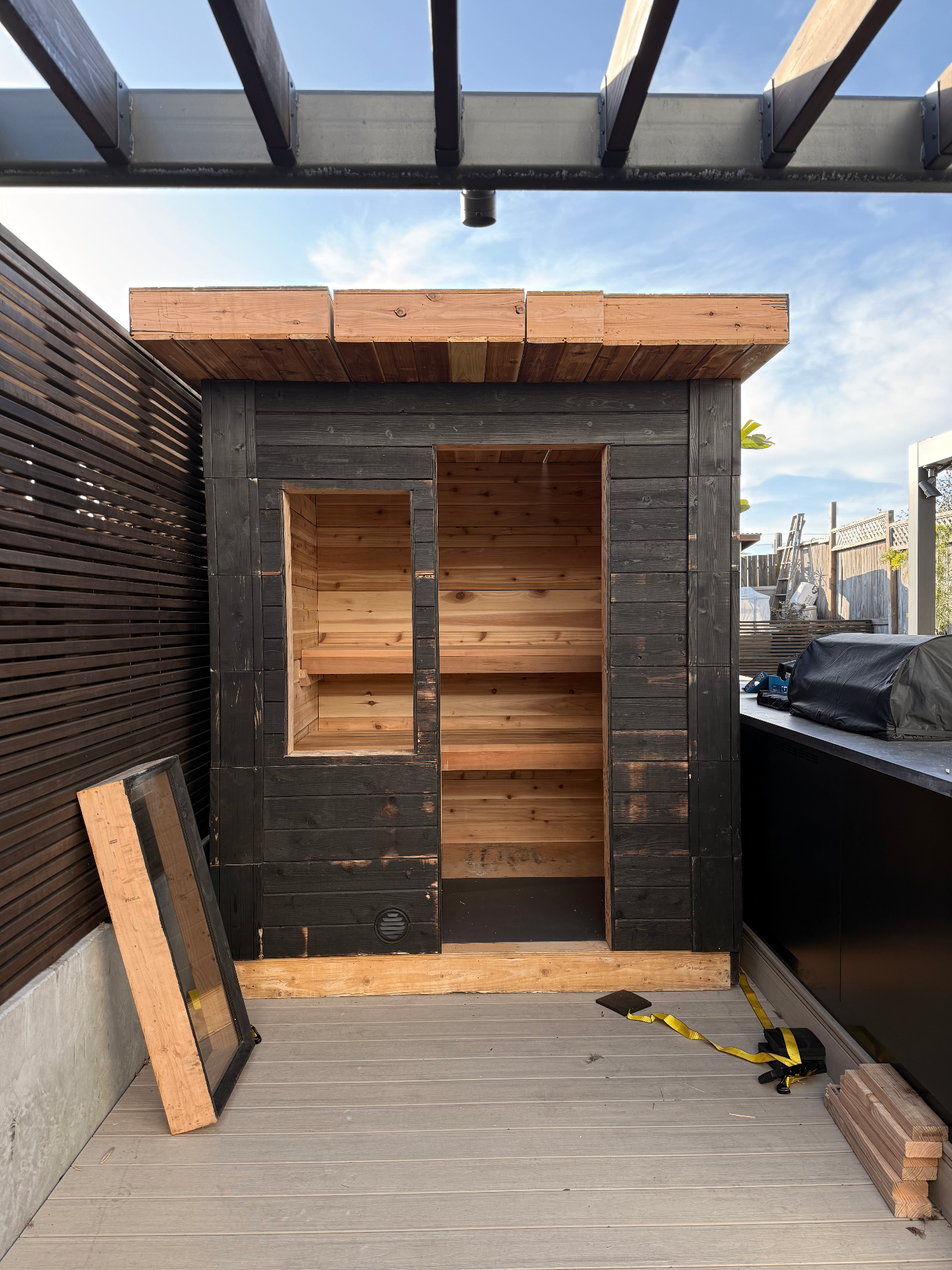 Professional sauna installation in San Francisco Bay Area home